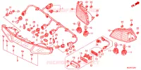 FEUX ARRIERE pour Honda GL 1800 GOLD WING ABS NOIRE de 2014