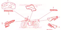 AUTOCOLLANTS pour Honda XL 250 DEGREE de 1992
