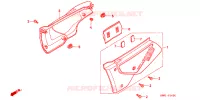 COUVERCLES LATERAUX pour Honda XL 250 DEGREE de 1992