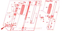 FOURCHE pour Honda XL 250 DEGREE de 1992