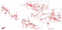 REPOSE PIED pour Honda XL 250 DEGREE de 1992