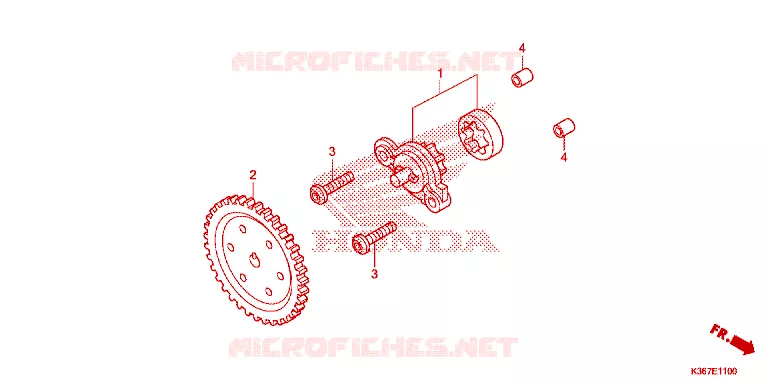 POMPE A HUILE Honda SCOOTER 150 PCX 2016  WW150EX2F