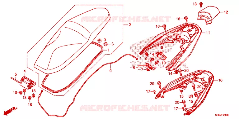 SELLE Honda SCOOTER 150 PCX 2016  WW150EX2F