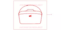 SAC INTERIEUR DE TOP CASE pour Honda AFRICA TWIN 750 de 2000