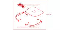 GARNITURES TOP CASE BRUT pour Honda AFRICA TWIN 750 de 2000