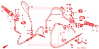 COMMODO   LEVIER   CABLE pour Honda 50 LIVE DIO ZX de 2000