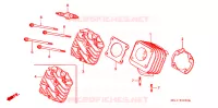 CYLINDRE   CULASSE pour Honda 50 LIVE DIO ZX de 2000