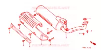 SILENCIEUX D'ECHAPPEMENT pour Honda 50 LIVE DIO ZX de 2000