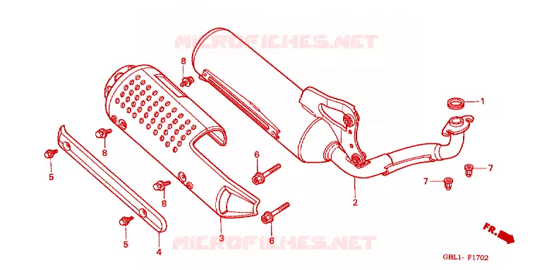 SILENCIEUX D'ECHAPPEMENT Honda SCOOTER 50 DIO 2000  SK50MY_ZX