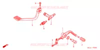 PEDALE pour Honda GL 1800 GOLD WING ABS de 2003