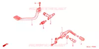 PEDALE pour Honda GL 1800 GOLD WING de 2004