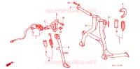 BEQUILLE pour Honda CBR 600 SMOKIN JOE de 1998