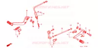 PEDALE pour Honda CBR 600 SMOKIN JOE de 1998