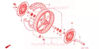 ROUE AVANT pour Honda CBR 600 SMOKIN JOE de 1998