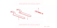 CLE pour Honda XR 250 R de 1996