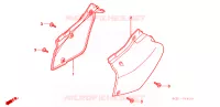 COUVERCLES LATERAUX pour Honda XR 250 R de 1996