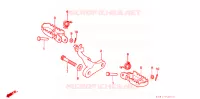REPOSE PIED pour Honda XR 250 R de 1996