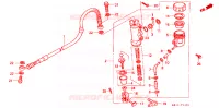 MAITRE CYLINDRE DE FREIN ARRIERE pour Honda XR 250 R de 1992