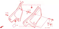 COUVERCLES LATERAUX pour Honda XR 250 R de 1985
