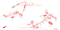 PEDALE pour Honda NC 750 DRIVING SHOOL YA de 2013