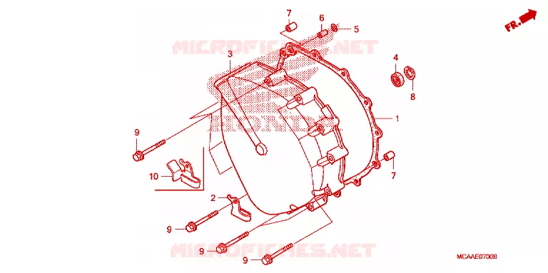 CARTER D'EMBRAYAGE Honda MOTO 1800 GOLD-WING 2007  GL18007