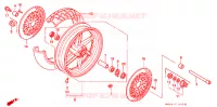 ROUE AVANT pour Honda CBR 900 RR de 1995