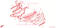 COUVERCLES LATERAUX pour Honda GL 1800 GOLD WING ABS NAVI AIR BAG de 2009