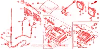 RADIO pour Honda GL 1500 GOLD WING ASPENCADE de 1993