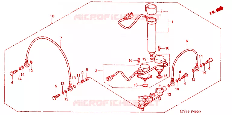 DISTRIBUTEUR D'AIR Honda MOTO 1500 GOLD-WING 1993  GL1500AP