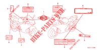 ETIQUETTE DE PRECAUTIONS pour Honda CBR 600 RR de 2005