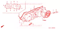 COUVERCLE GAUCHE pour Honda 50 GYRO CANOPY DECK TYPE de 1997
