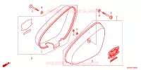 COUVERCLES LATERAUX pour Honda LITTLE CUB 50 CELL de 2008