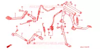 PEDALE pour Honda GL 1500 GOLD WING ASPENCADE de 1992