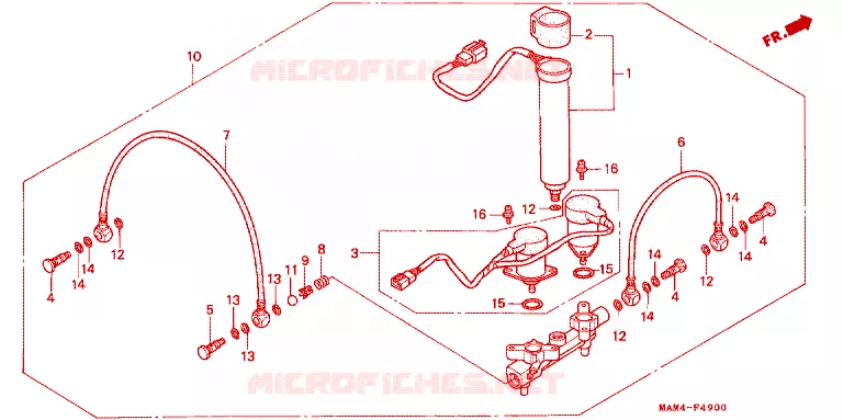 DISTRIBUTEUR D'AIR Honda MOTO 1500 GOLD-WING 1998  GL1500AW