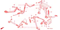 PEDALE pour Honda GL 1500 GOLD WING Ohio factory de 1988