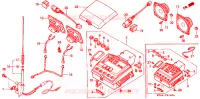 RADIO pour Honda GL 1500 GOLD WING ASPENCADE de 1992