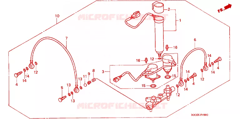 DISTRIBUTEUR D'AIR Honda MOTO 1500 GOLD-WING 2000  GL1500AY