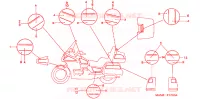 AUTOCOLLANTS pour Honda GL 1500 GOLD WING SE de 1996