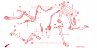 PEDALE pour Honda GL 1500 GOLD WING SE de 1998