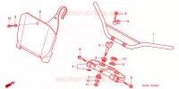 GUIDON   TE DE FOURCHE pour Honda CR 125 R de 2002