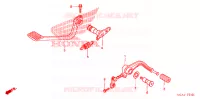 PEDALE pour Honda GL 1800 GOLD WING BASE de 2006