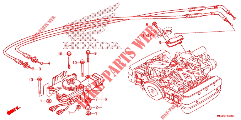 MOTEUR DE CHANGEMENT MARCHE ARRIERE pour Honda GL 1800 GOLD WING ABS AIRBAG NAVI de 2012