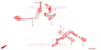 PEDALE pour Honda GL 1800 GOLD WING ABS de 2011