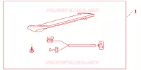 SPOILER R*YR292M* pour Honda GL 1800 GOLD WING ABS de 2011