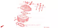 CYLINDRE   CULASSE pour Honda LEAD 50 de 1992