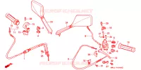LEVIER DE GUIDON   CABLE   COMMODO pour Honda LEAD 50 de 1992