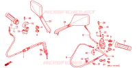 LEVIER DE GUIDON   CABLE   COMMODO pour Honda LEAD 50 BLUE de 1993