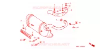 SILENCIEUX D'ECHAPPEMENT pour Honda LEAD 50 BLUE de 1993