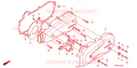 COUVERCLE GAUCHE pour Honda LEAD 110 EX de 2008