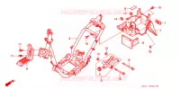 CADRE   GARDE BOUE ARRIERE (SZ50P/R/T) pour Honda TACT 50 de 1994